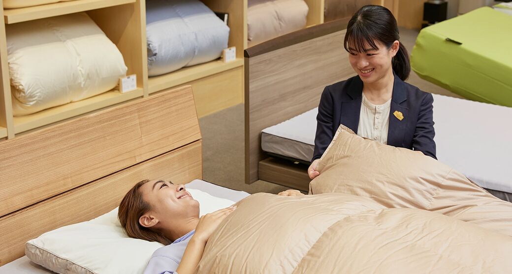 お客さまにぴったりの寝具のご提案