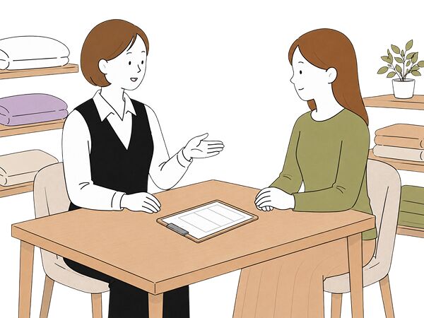 The custom-made pillow experience STEP 01 Counselling