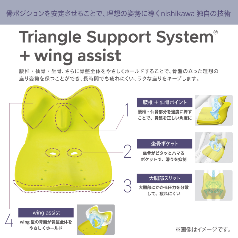 Triangle Support System®︎+ wing assist